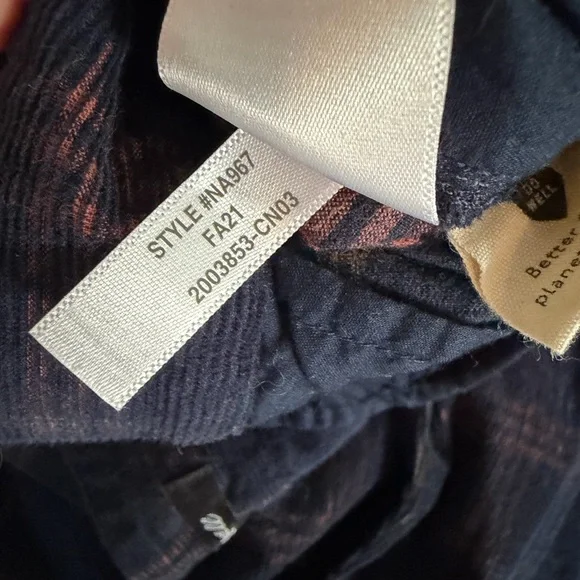 Madewell Corduroy Pleated Wide-Leg Pants in Windowpane - Blue Multi Plaid - Picture 11 of 11